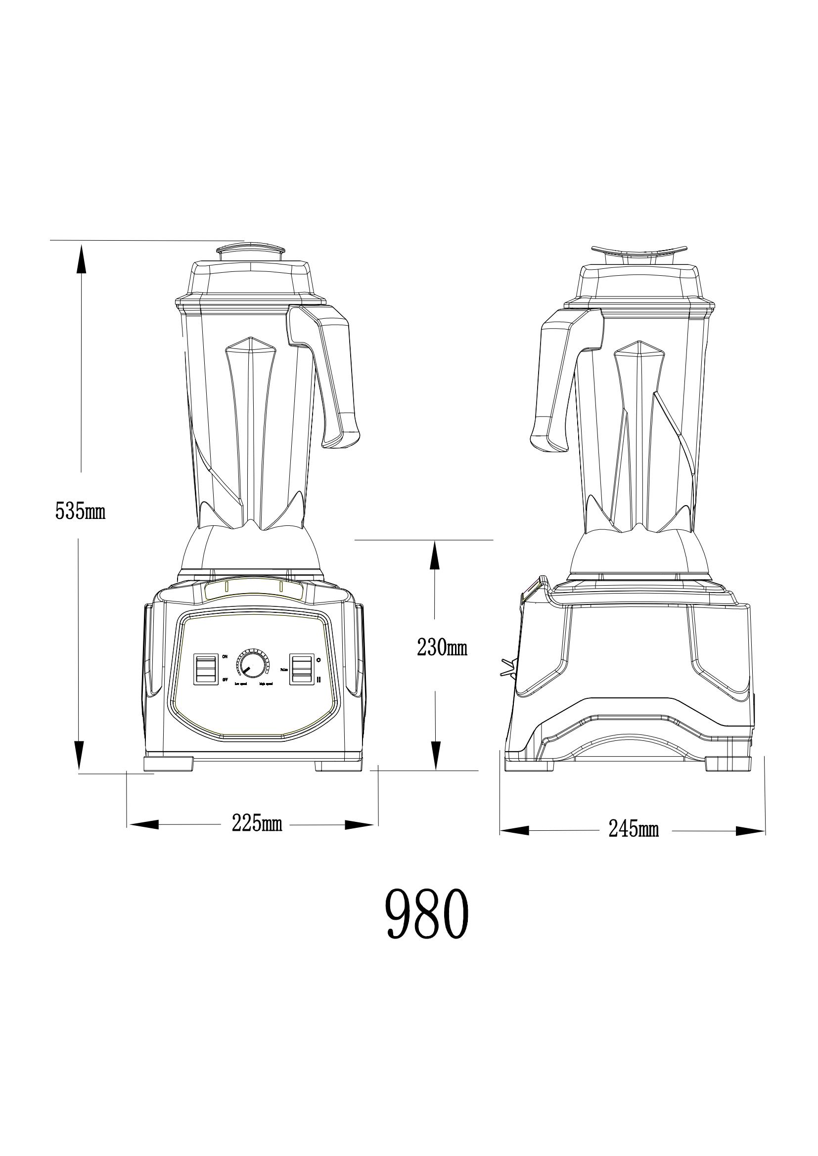 980 size